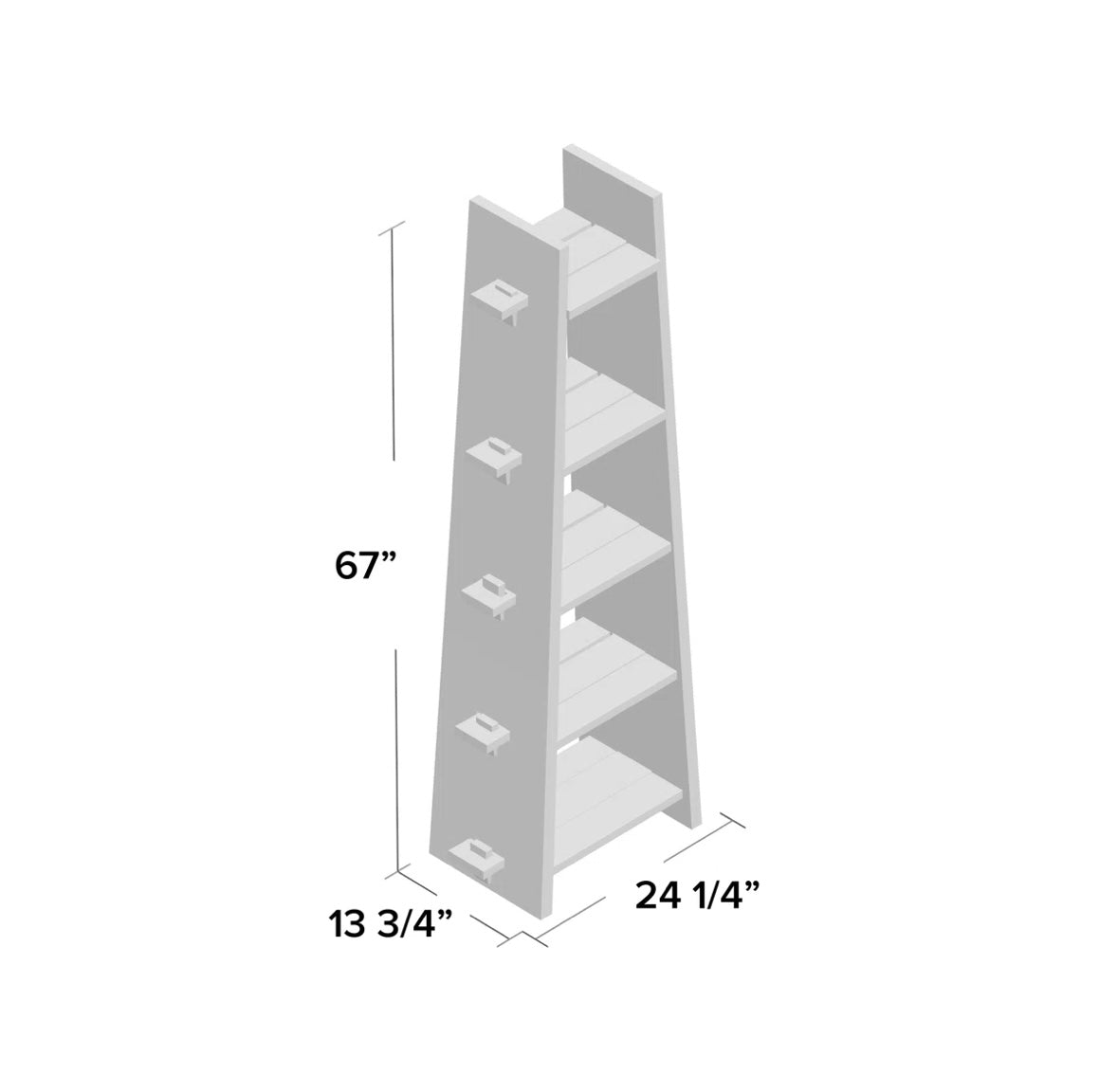 Coastal Ladder Bookcase