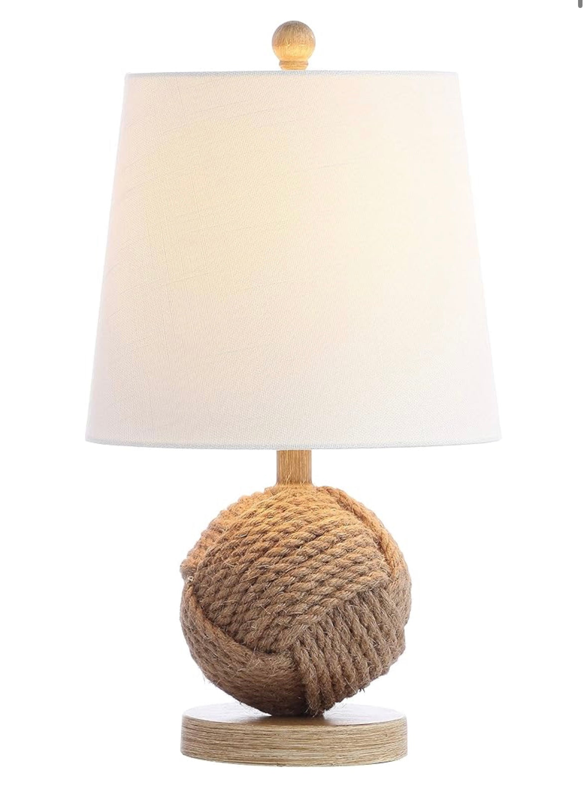 18" Rope Ball LED Table Lamp Coastal