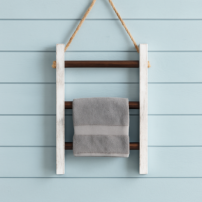 Mini Hanging Rustic Wooden Ladder Shelves