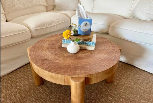 Round Wooden Coffee Table