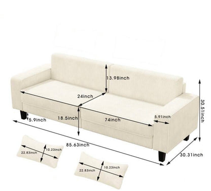Modern Corduroy Sofa