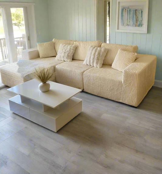 108” Modular Sectional Sofa, Cloud Sectional Couch with Deep Seat