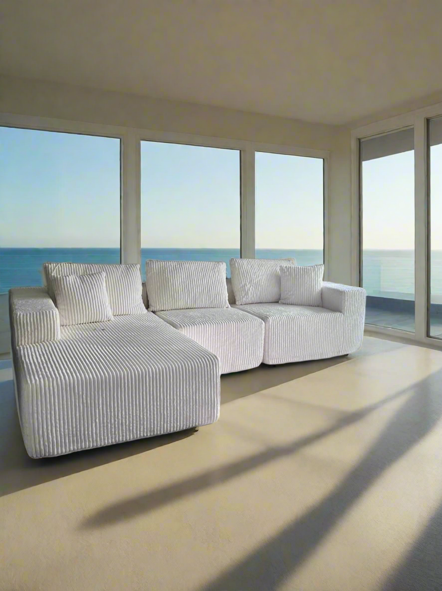 108” Modular Sectional Sofa, Cloud Sectional Couch with Deep Seat