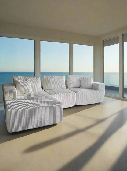 108” Modular Sectional Sofa, Cloud Sectional Couch with Deep Seat